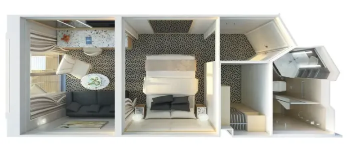 经典阳台套房 3