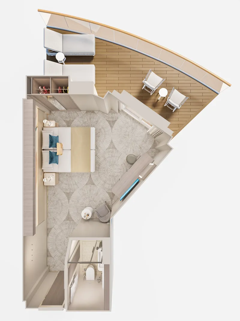 面向船尾的套房带大阳台 6