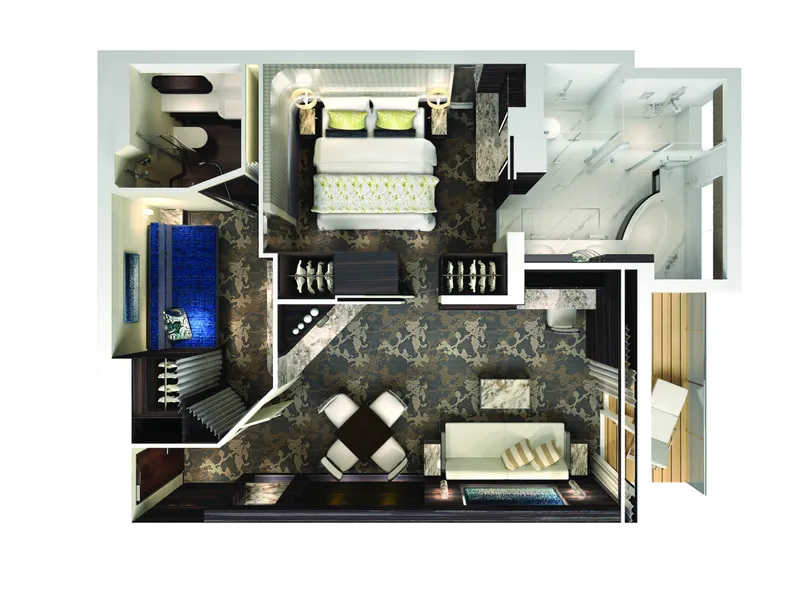 2-Bedroom Family Villa with Large Balcony 4