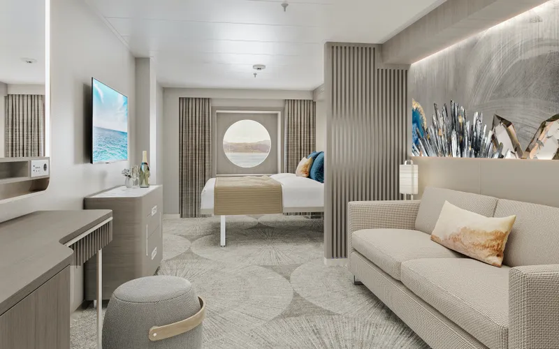 大型海景舱房,圆形窗户 1