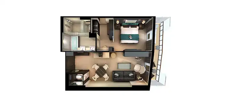 海湾豪华业主套房带阳台 2