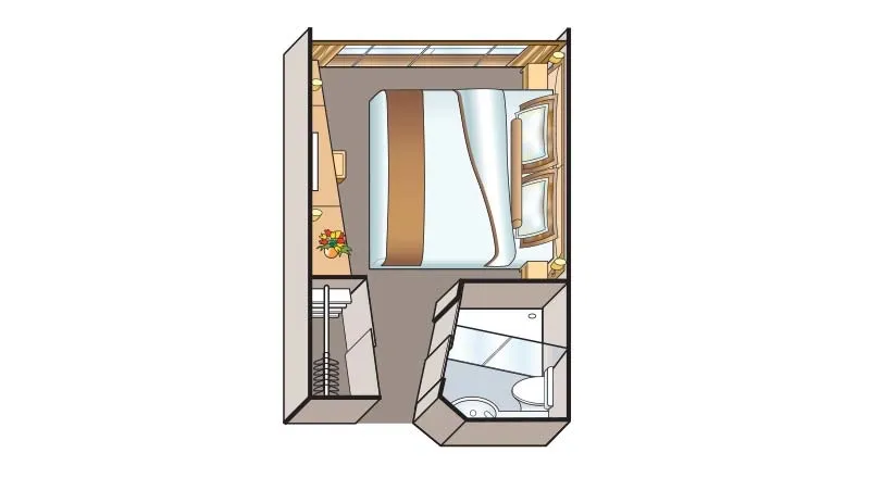 French Balcony Stateroom (C, D)