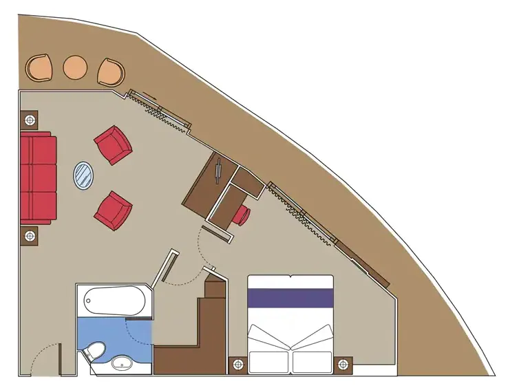 MSC游艇俱乐部行政家庭套房，配有阳台 4