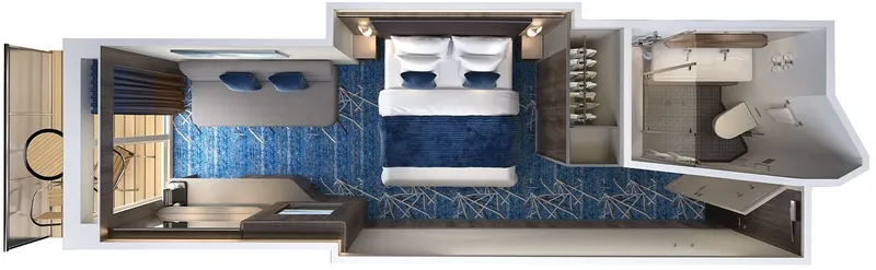 Egyágyas erkélyes kabin 4