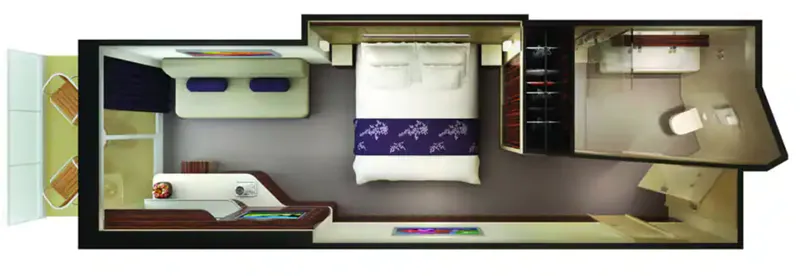 后方迷你套房附阳台 2