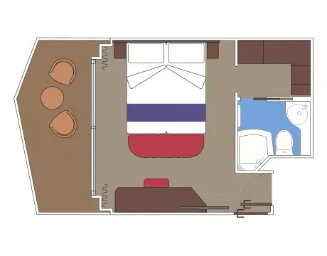 Deluxe balkong med promenadstråk och havsutsikt Fantastica 5