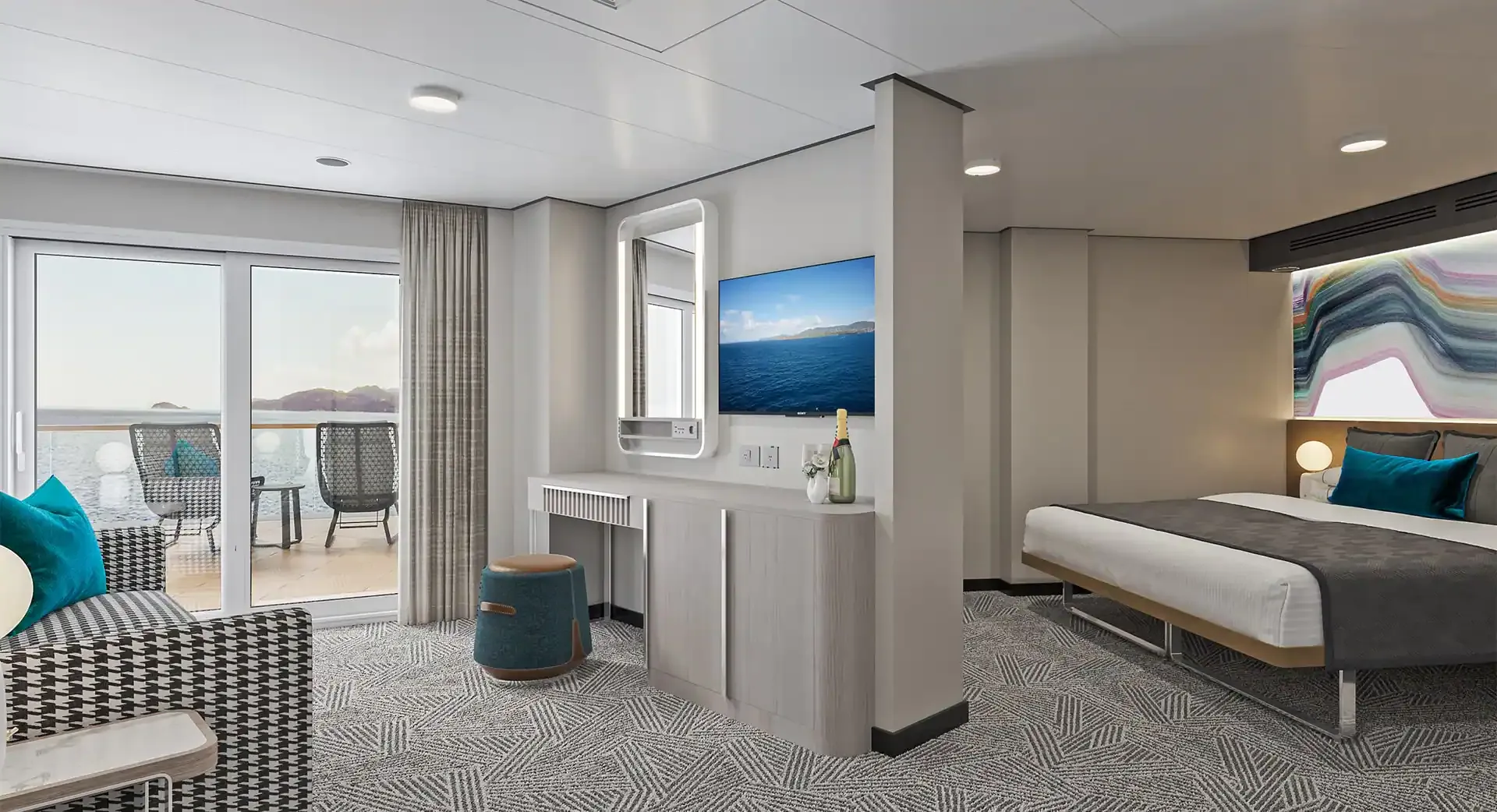 Aft-facing Suite With Large Balcony 5