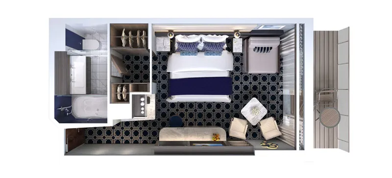 The Haven udvari penthouse tágas erkéllyel 4