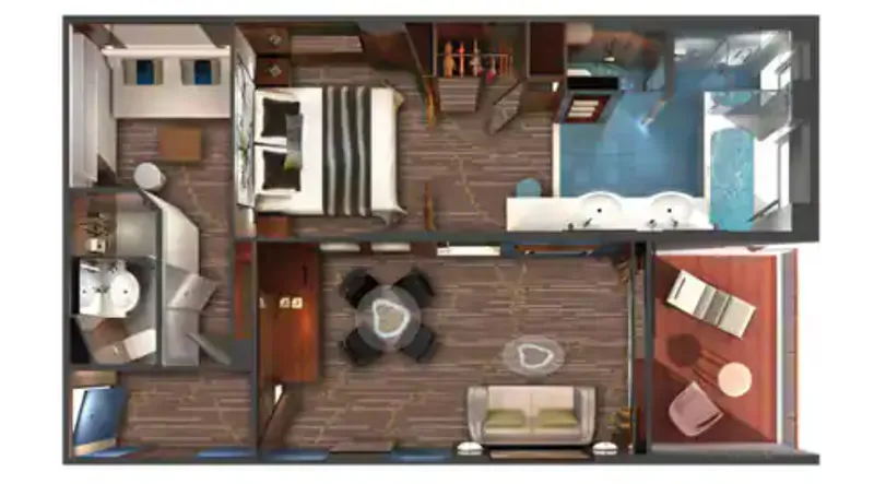 海洋之家兩臥室家庭別墅,配有陽台 2