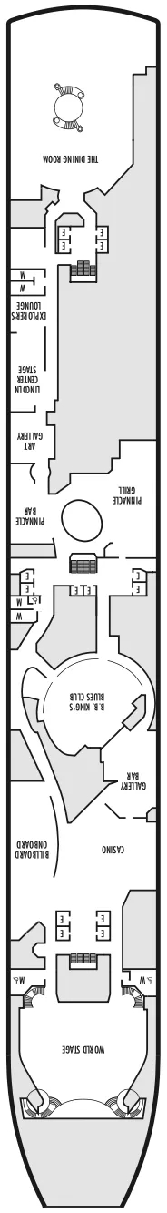 DECK 2 - LOWER PROMENADE DECK