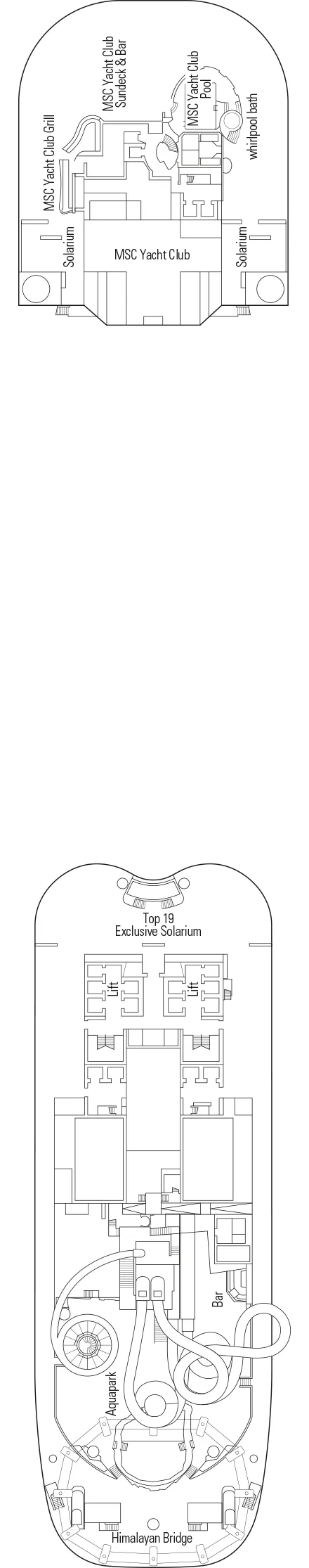 Paluba 19 - Výhled na moře