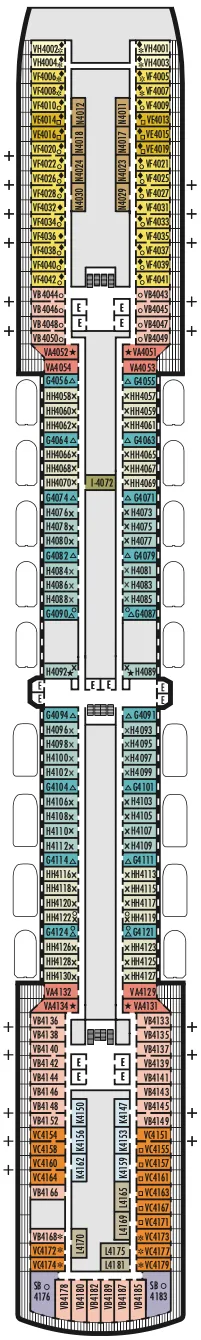 DECK 4 - UPPER PROMENADE DECK