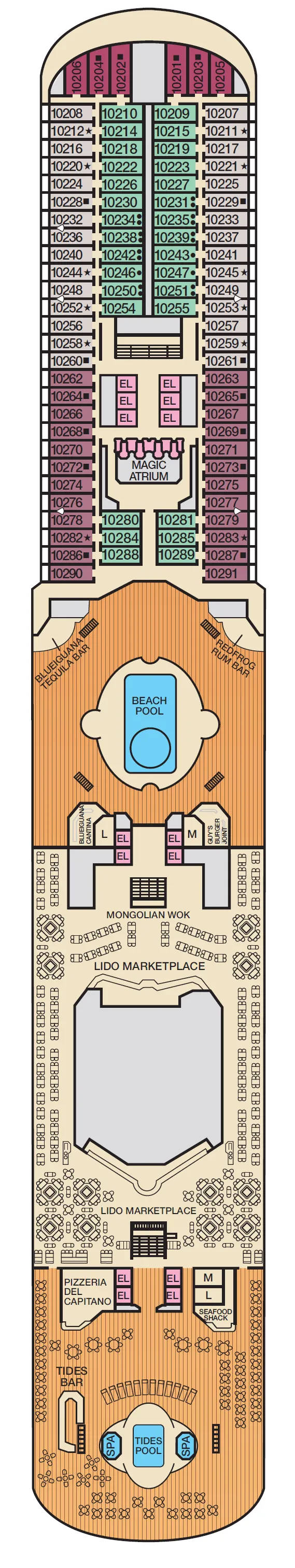 Deck 10 - Lido