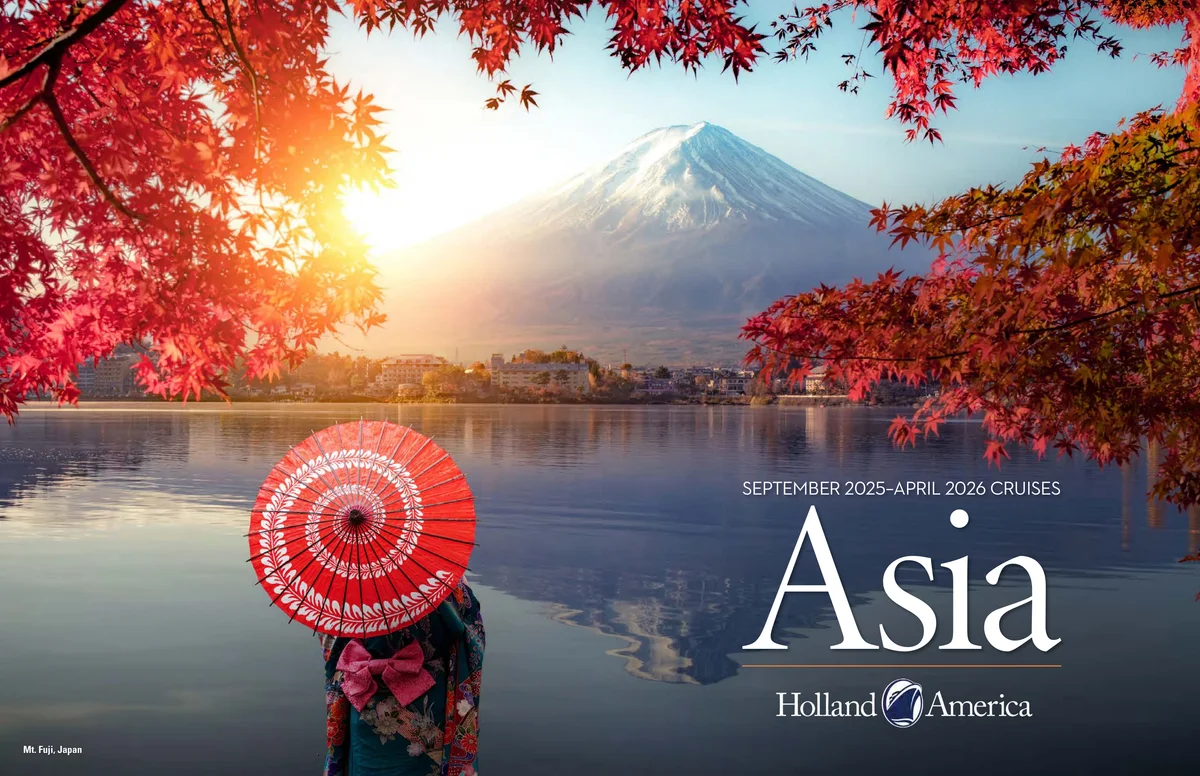 Holland America Line, Asia Cruises Planner 2025 2026