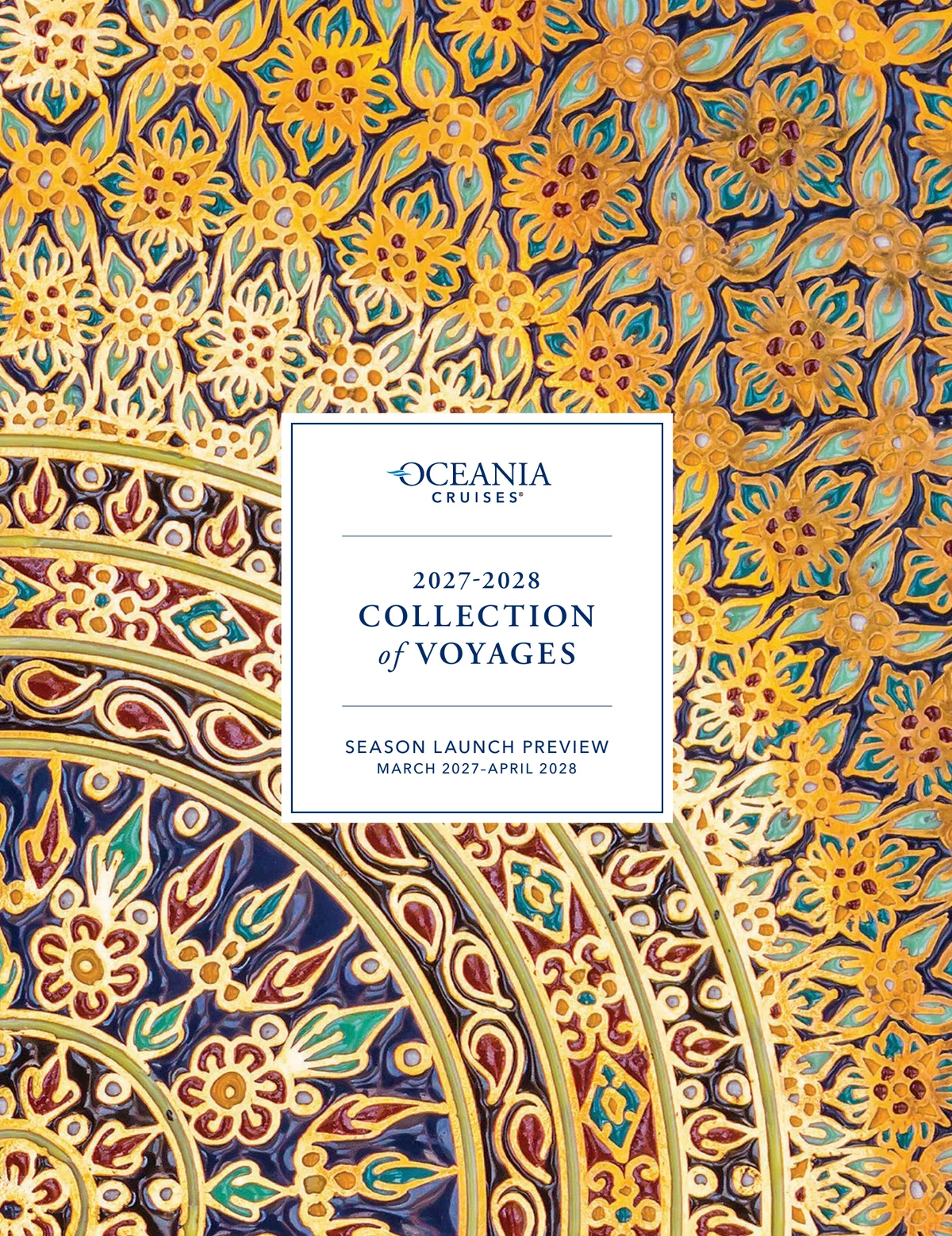 Oceania Cruises 2027 2028 Collection Of Voyages Large Brochure