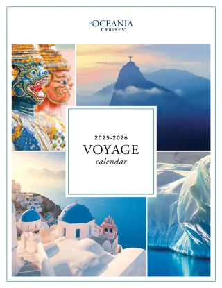 Oceania Cruises 2025 2026 Voyage Calendar V6