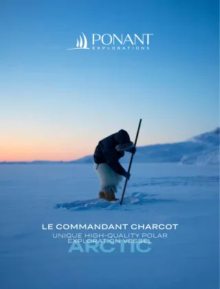 Ponant Explorations Le Commandant Charcot Arctic 2026 2027