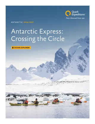 Quark Expeditions Ocean Explorer Antarctic Express Crossing The Circle 2026 2027