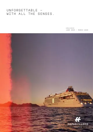 Hapag Lloyd, Cruises June 2025 March 2026