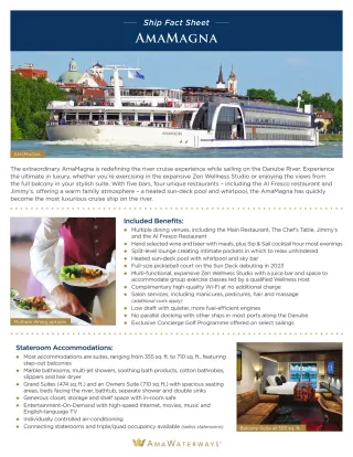 Ama Waterways Ama Magna   Fact Sheet