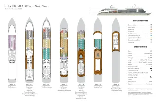 Silversea   Silver Shadow, Deck Plans