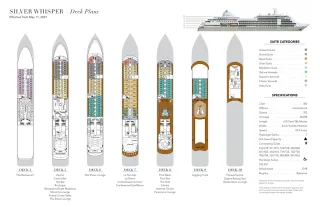 Silversea   Silver Whisper, Deck Plans