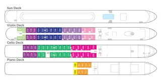 Ama Waterways Ama Fiora Deck Plan