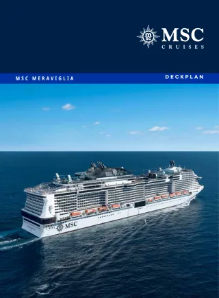 Msc Cruises Msc Meraviglia Deck Plan