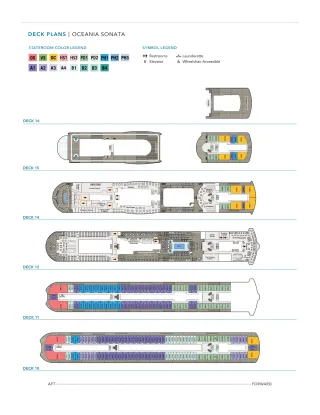 Oceania Sonata   Deck Plans