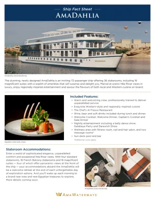 Ama Waterways Ama Dahlia   Factsheet