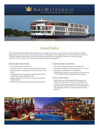 Ama Waterways Ama Dara   Factsheet