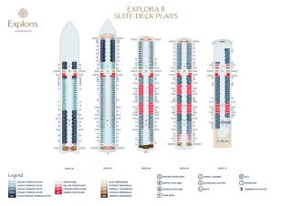 Explora Journeys, Explora Ii Deck Plans