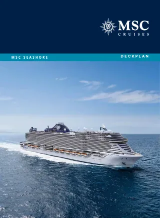 Msc Cruises Msc Seashore Deck Plan