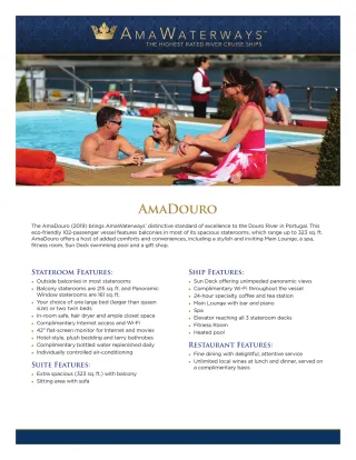 Ama Waterways Ama Duoro   Factsheet