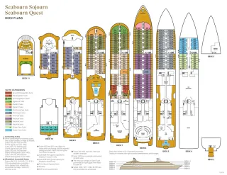 Seabourn Sojourn & Quest Deck Plans