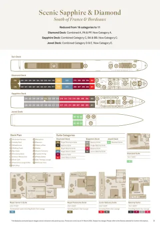 Scenic River Cruises Scenic Sapphire & Diamond Deck Plans And Suite Categories