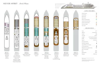 Silversea   Silver Spirit, Deck Plans