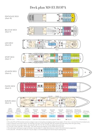 Hapag Lloyd Cruises Europa Deck Plan Europa