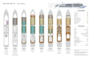 Silversea   Silver Moon, Deck Plans