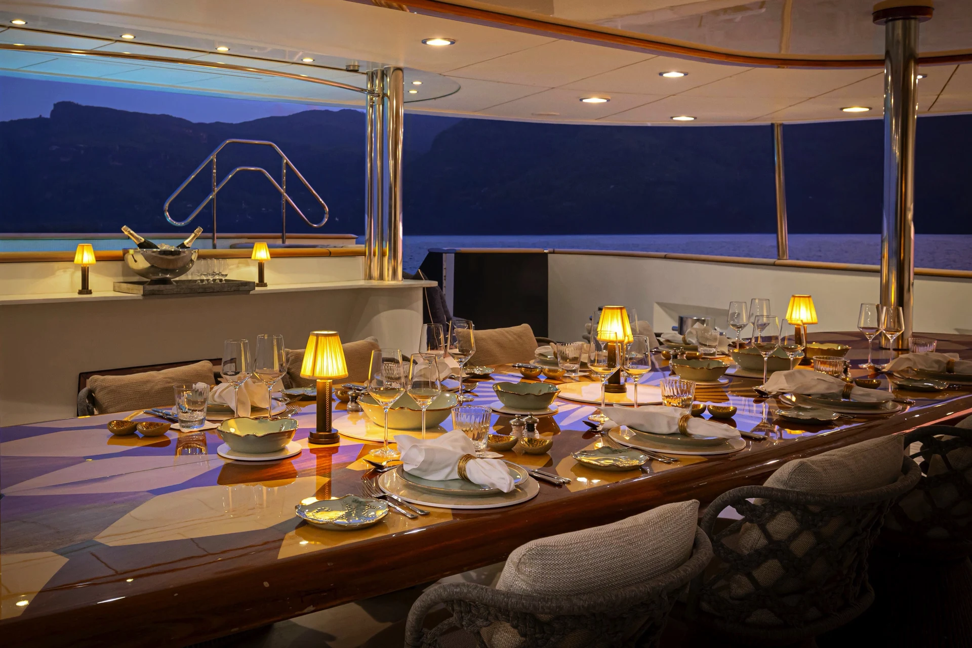 Shaded Dining Area