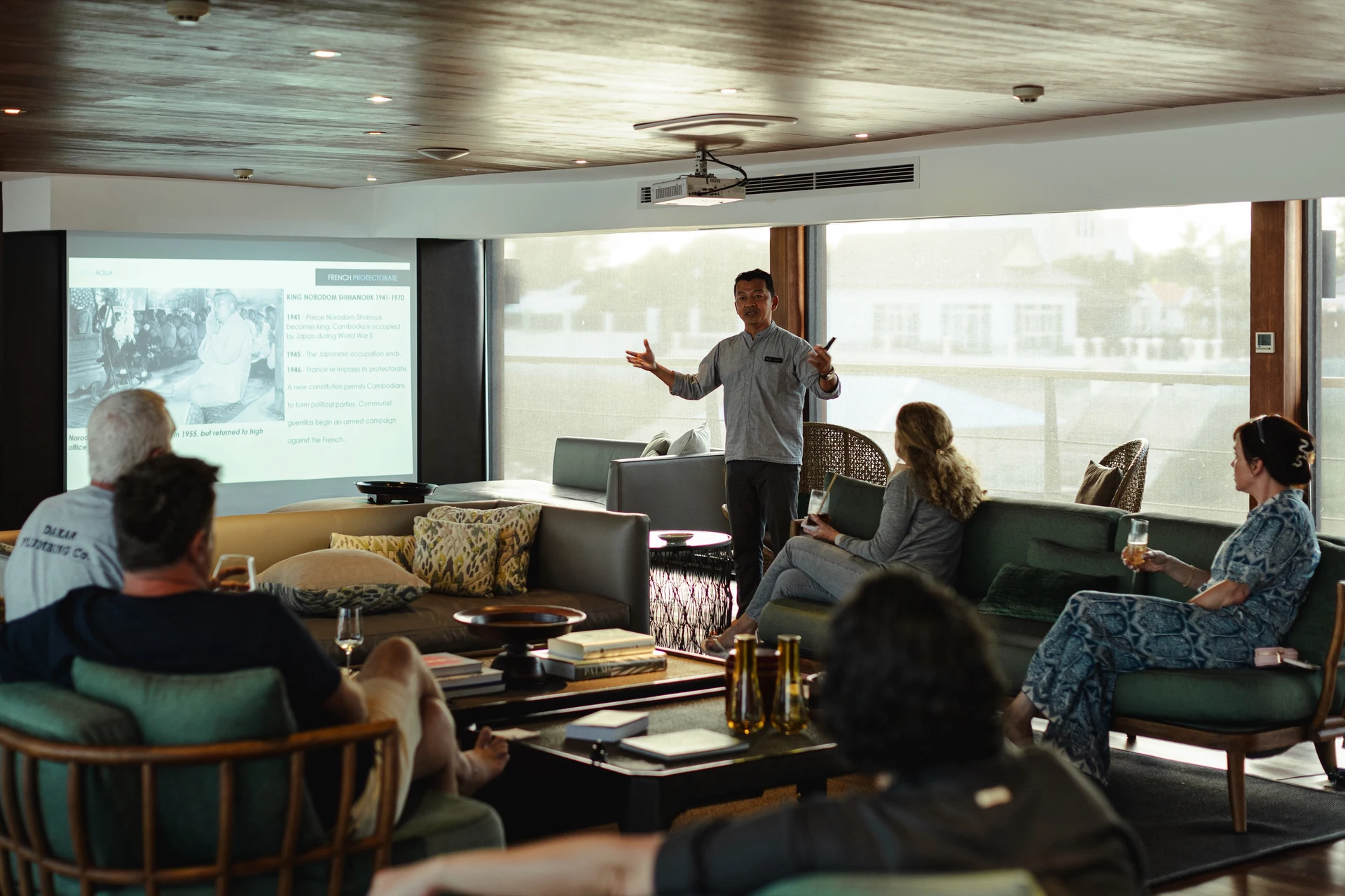 Presentations onboard