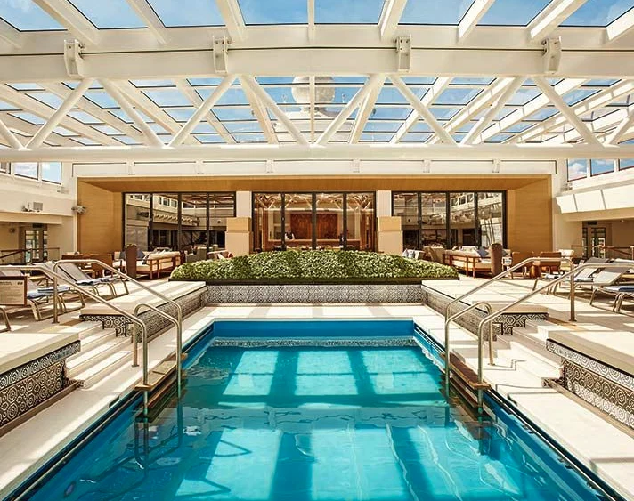 Main Pool with Retractable Dome