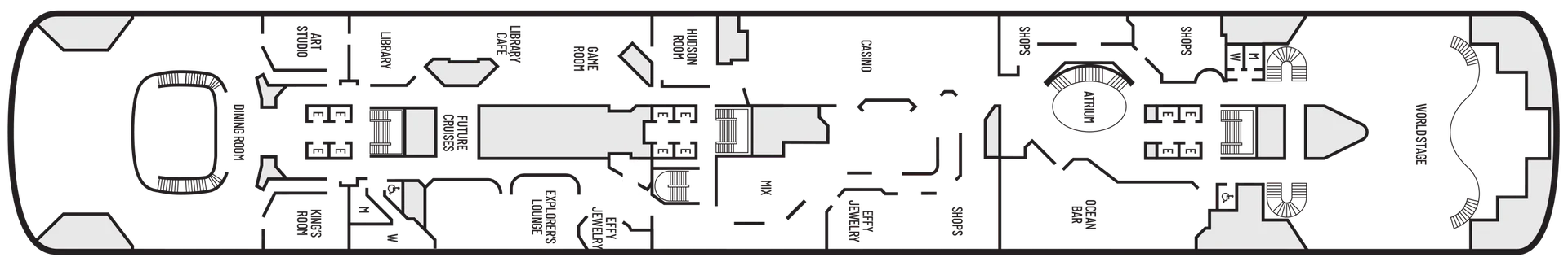 Deck 5 - Upper Promenade